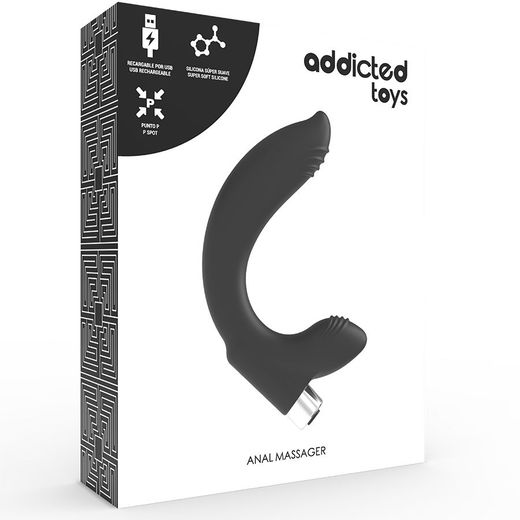 ADDICTED TOYS - VIBRADOR PROSTÁTICO RECARGABLE MODEL 7 - NEGRO