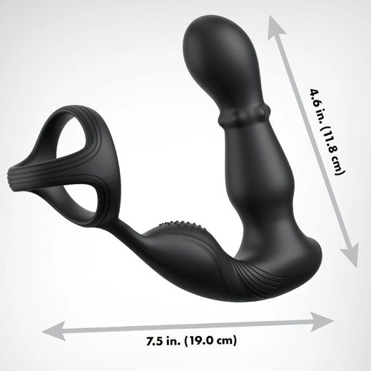 ANAL FANTASY ELITE COLLECTION - ANILLO Y MASAJEADOR ANAL VIBRADOR CON CONTROL REMOTO