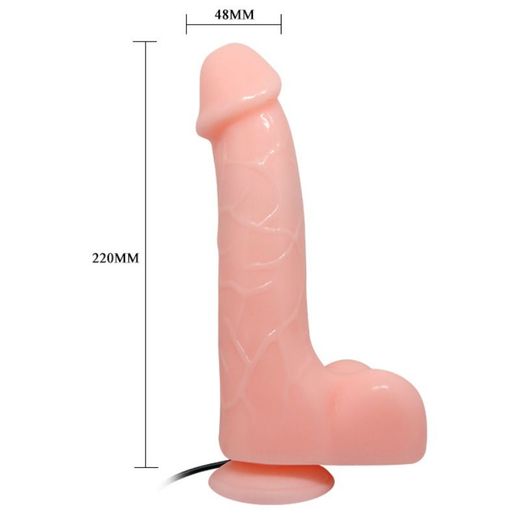 BAILE - VIBRADOR REALÍSTICO BÁRBARA NATURAL 22 CM