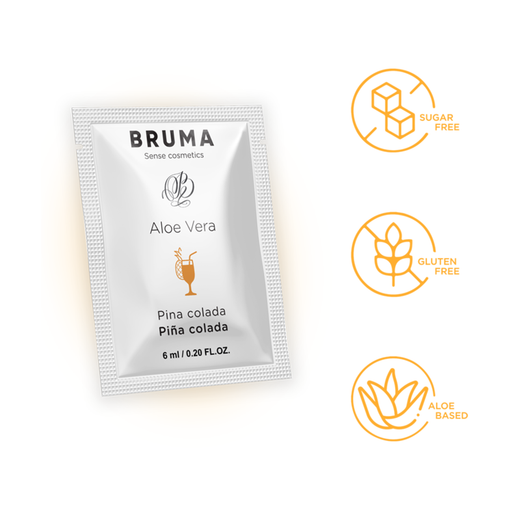 BRUMA - 6 ML GEL DESLIZANTE CON ALOE VERA SABOR A PIÑA COLADA
