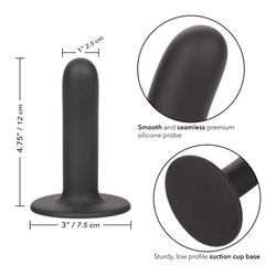 CALEXOTICS - BOUNDLESS DILDO LISO 12 CM COMPATIBLE CON ARNÉS