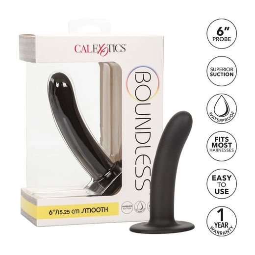 CALEXOTICS - BOUNDLESS DILDO LISO 15.25 CM COMPATIBLE CON ARNÉS