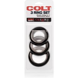CALEXOTICS - COLT SET 3 ANILLOS PENE Y TESTÍCULOS