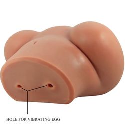 CRAZY BULL - LUNA TRASERO VIBRADOR CON VAGINA Y ANO REALÍSTICO NATURAL CONTROL REMOTO