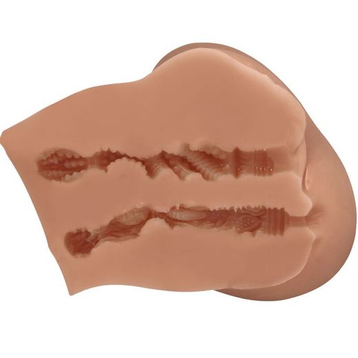 CRAZY BULL - LUNA TRASERO VIBRADOR CON VAGINA Y ANO REALÍSTICO NATURAL CONTROL REMOTO