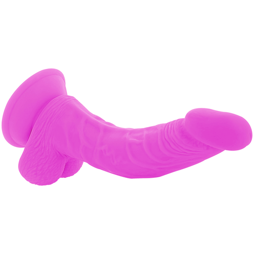 DIVERSIA - DILDO REALÍSTICO FLEXIBLE CON VIBRACIÓN LILA 21.5 CM -O- 4.5 CM