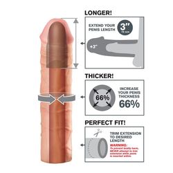 FANTASY X- TENSIONS - MEGA 3 EXTENSIÓN  PARA EL PENE