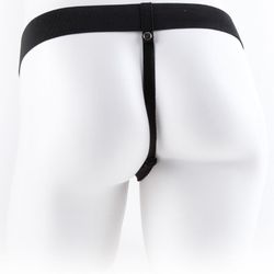 FETISH FANTASY SERIES - ARNÉS AJUSTABLE CONTROL REMOTO PENE REALÍSTICO CON TESTÍCULOS 17.8 CM