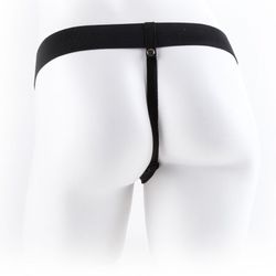 FETISH FANTASY SERIES - ARNÉS AJUSTABLE CONTROL REMOTO PENE REALÍSTICO CON TESTÍCULOS 23 CM