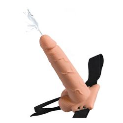 FETISH FANTASY SERIES - ARNÉS AJUSTABLE PENE REALÍSTICO CON TESTÍCULOS SQUIRTING 19 CM