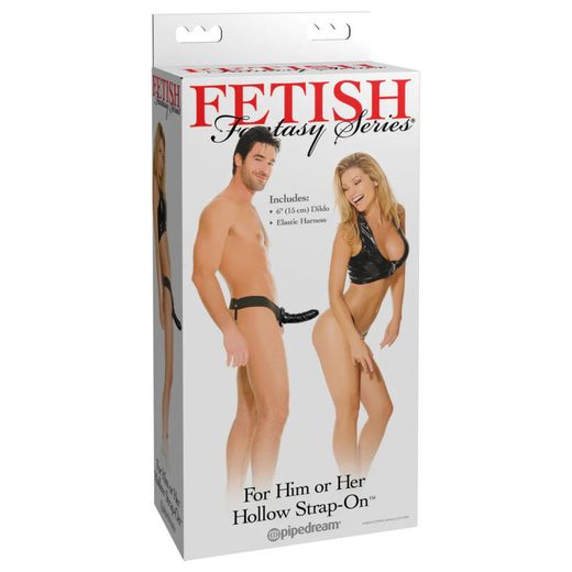 FETISH FANTASY SERIES - ARNÉS HUECO AJUSTABLE NEGRO 15 CM