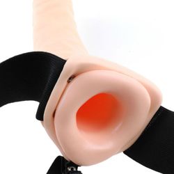 FETISH FANTASY SERIES - ARNÉS VIBRADOR HUECO 19 CM NATURAL
