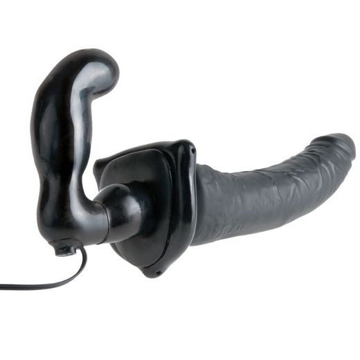 FETISH FANTASY SERIES - SERIES DELUXE ARNÉS VIBRADOR PENETRIS NEGRO