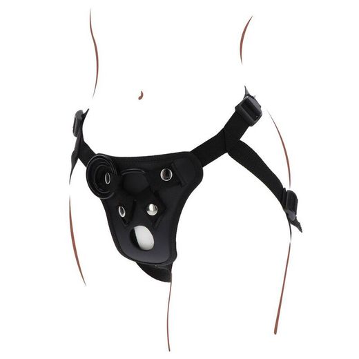 GET REAL - STRAP-ON PLEASURE HARNÉS NEGRO