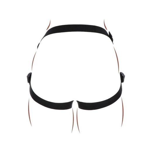 GET REAL - STRAP-ON PLEASURE HARNÉS NEGRO
