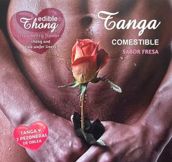 HOTFLOWERS - TANGA+ 2 PEZONES OBLEA FRESA HOMBRE /es/pt/en/fr/it/