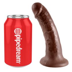 KING COCK - 6" PENE MARRÓN 15.2 CM