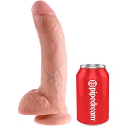 KING COCK - 9 PENE REALÍSTICO NATURAL 22.9 CM