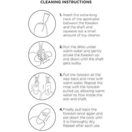 KING COCK - DILDO REALÍSTICO UNCUT NATURAL 23 CM