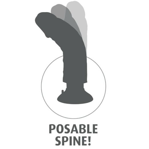 KING COCK - DILDO VIBRADOR MARRÓN 15.24 CM