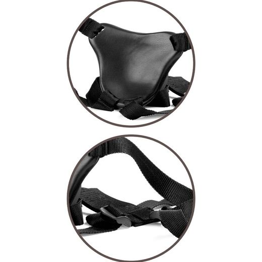 KING COCK - ÉLITE ARNÉS AJUSTABLE CONFORTABLE CON DILDO 17.8 CM