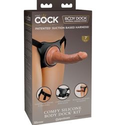 KING COCK - ÉLITE ARNÉS AJUSTABLE CONFORTABLE CON DILDO 17.8 CM