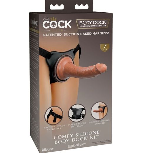 KING COCK - ÉLITE ARNÉS AJUSTABLE CONFORTABLE CON DILDO 17.8 CM