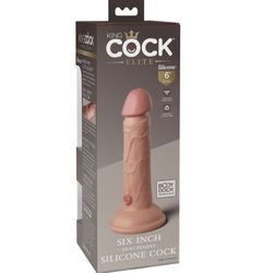 KING COCK - ÉLITE DILDO REALÍSTICO SILICONA 15.2 CM