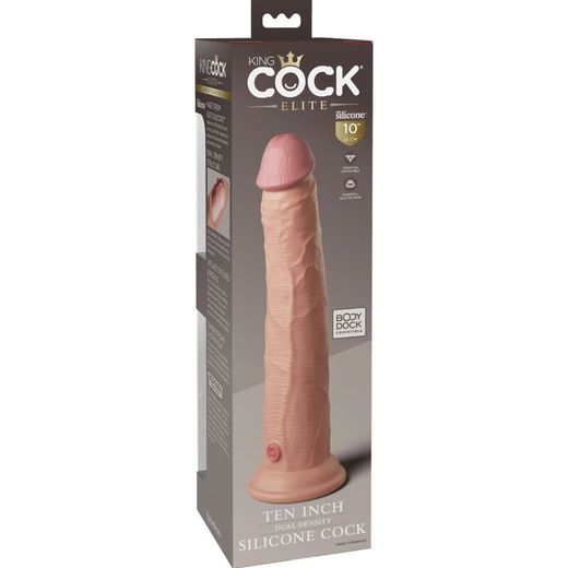 KING COCK - ÉLITE DILDO REALÍSTICO SILICONA 25.4 CM