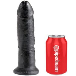 KING COCK - HARNESS CON PENE REALÍSTICO NEGRO 22.9 CM