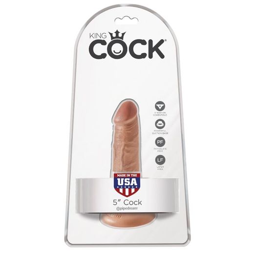 KING COCK - PENE REALÍSTICO 12 CM CARAMELO