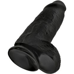 KING COCK - PENE REALÍSTICO CHUBBY 23 CM NEGRO
