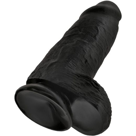 KING COCK - PENE REALÍSTICO CHUBBY 23 CM NEGRO