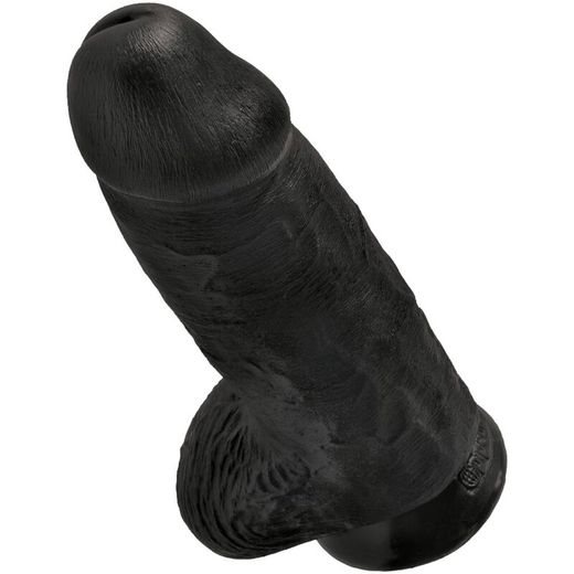 KING COCK - PENE REALÍSTICO CHUBBY 23 CM NEGRO