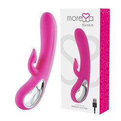 MORESSA - DUSTIN ONDAS ESTIMULADORAS CLITORIAL Y POTENTE VIBRACIÓN PREMIUM SILICONE RECARGABLE