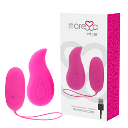 MORESSA - EDGAR SET DUO HUEVO REMOTO Y MANDO CON VIBRACIÓN INCORPORADA PREMIUM SILICONE CONTROL REMOTO