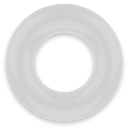 POWERING - SUPER FLEXIBLE Y RESISTENTE ANILLO PENE  3.8CM PR04 CLEAR