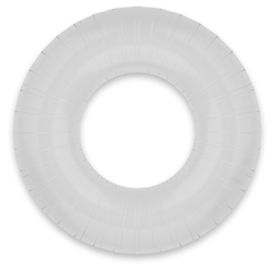 POWERING- SUPER FLEXIBLE Y RESISTENTE ANILLO PENE  4.5CM PR07 CLEAR