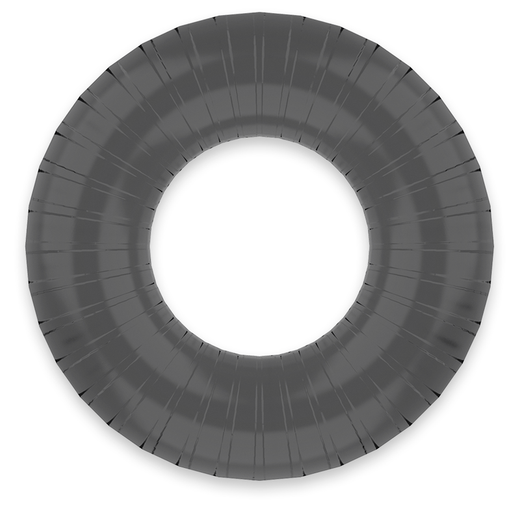 POWERING - SUPER FLEXIBLE Y RESISTENTE ANILLO PENE  4.5CM PR07 NEGRO