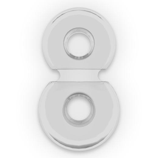 POWERING - SUPER FLEXIBLE Y RESISTENTE ANILLO PENE DOBLE PR09 CLEAR