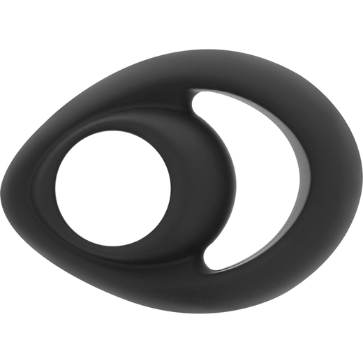 POWERING - SUPER FLEXIBLE Y RESISTENTE ANILLO PENE Y TESTÍCULOS  PR14  NEGRO