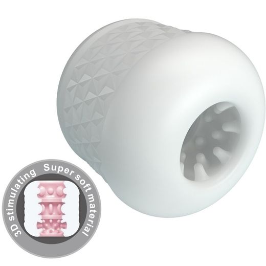 PRETTY LOVE - CRYSTLE MASTURBADOR MASCULINO BLANCO