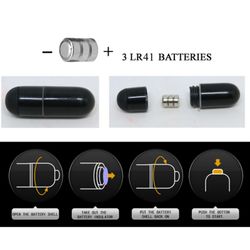 PRETTY LOVE - FLIRTATION DEDAL CON VIBRACIÓN STEWARD NEGRO