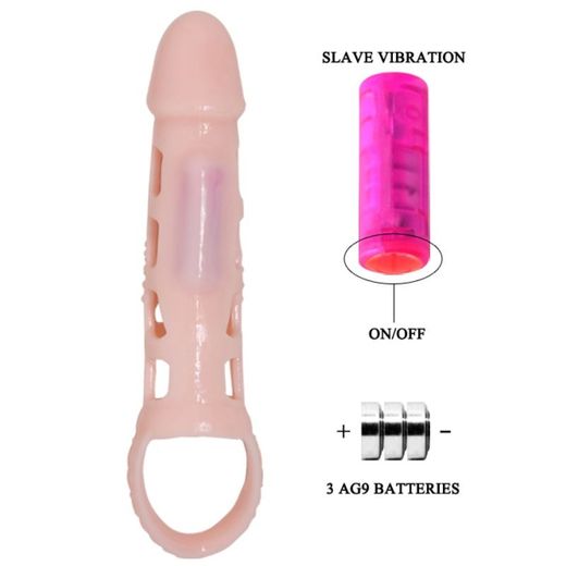 PRETTY LOVE - HARRISON FUNDA EXTENSORA PENE CON VIBRACIÓN Y STRAP 13.5 CM