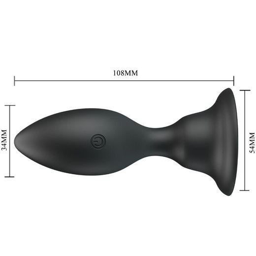 PRETTY LOVE - PLUG ANAL VIBRADOR NEGRO