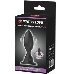 PRETTY LOVE - PLUG ANAL VIBRADOR NEGRO