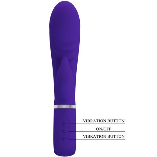 PRETTY LOVE - PRESCOTT VIBRADOR PUNTO G MULTIFUNCIÓN LILA