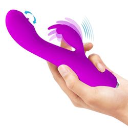 PRETTY LOVE - RACHEL VIBRADOR RECARGABLE CON ONDAS ESTIMULADORAS MORADO