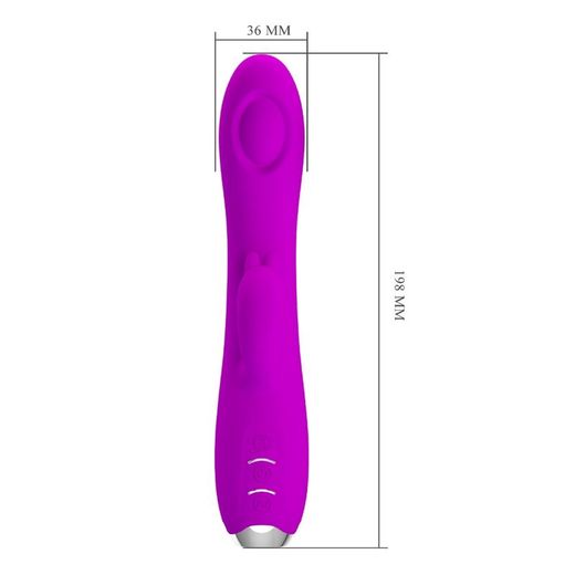 PRETTY LOVE - REGINA VIBRADOR-ONDAS ESTIMULADORAS RECARGABLE MORADO