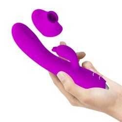 PRETTY LOVE - REGINA VIBRADOR-ONDAS ESTIMULADORAS RECARGABLE MORADO
